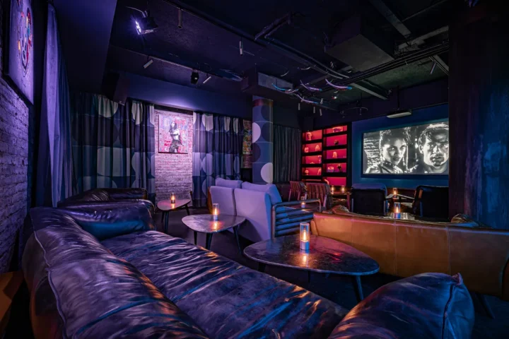 Кинозал в частном кинотеатре LureMe на Патриарших прудах