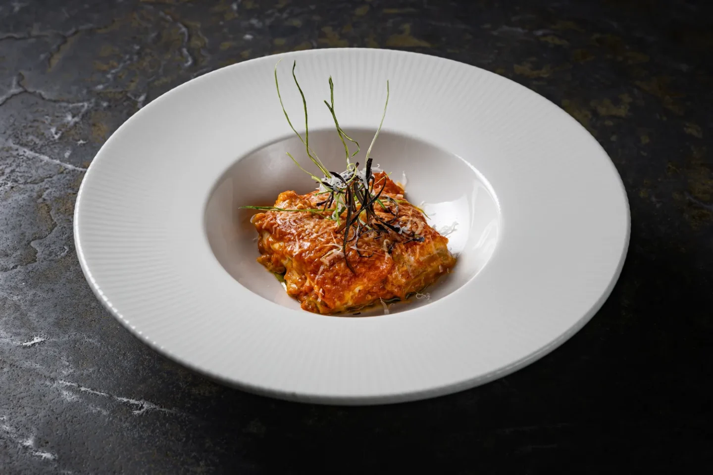 Мильфей из баклажан по-пармезански